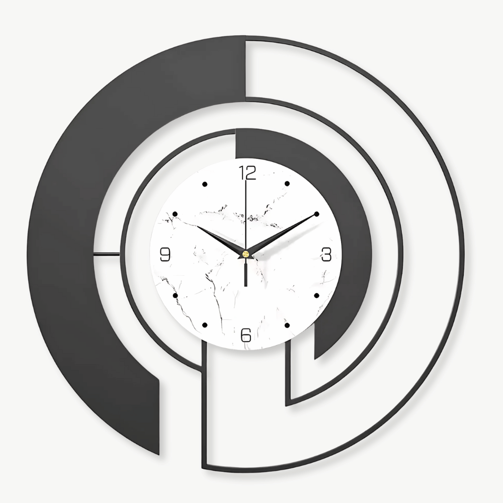 Wandklok met Modern Cirkelontwerp en Stil Sweep Mechanisme