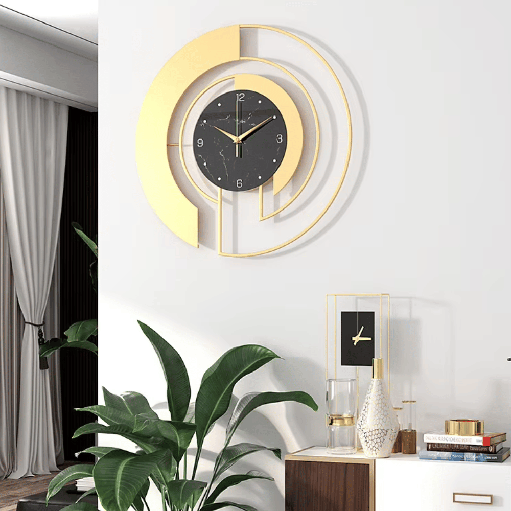 Wandklok met Modern Cirkelontwerp en Stil Sweep Mechanisme