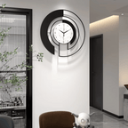 Wandklok met Modern Cirkelontwerp en Stil Sweep Mechanisme