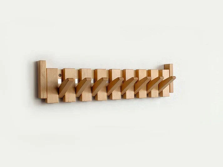 Houten Wandkapstok met Pianotoets Ontwerp