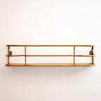 Wandplank van Metaal met Open Draadframe voor Planten en Decoratie
