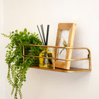 Wandplank van Metaal met Open Draadframe voor Planten en Decoratie