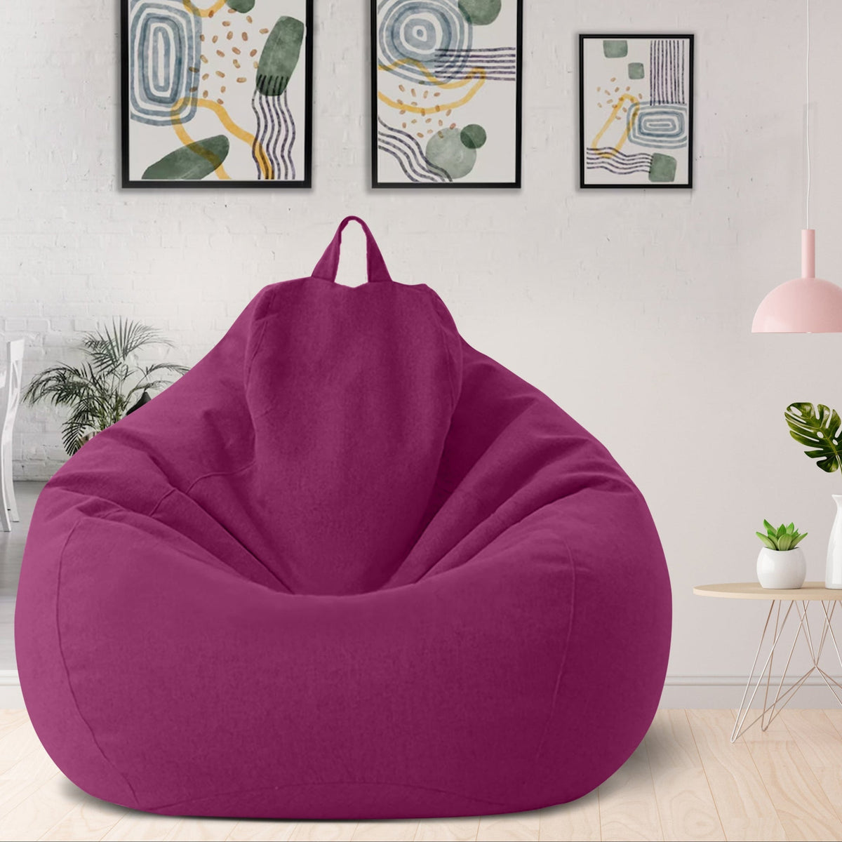Zitzakhoes Met Ergonomische Vorm En Wasbare Bekleding Voor Comfortabel Loungen
