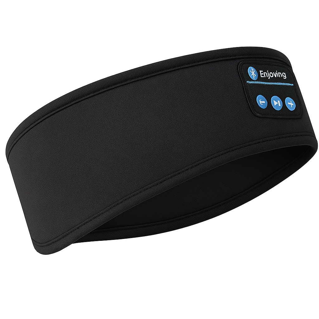 Bluetooth Slaap Hoofdband Met Zacht Ademend Textiel En Ingebouwde Koptelefoon
