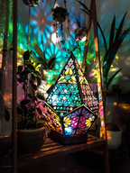 Sfeerlamp met Sterrenlicht en Aanpasbare Kleurgloed