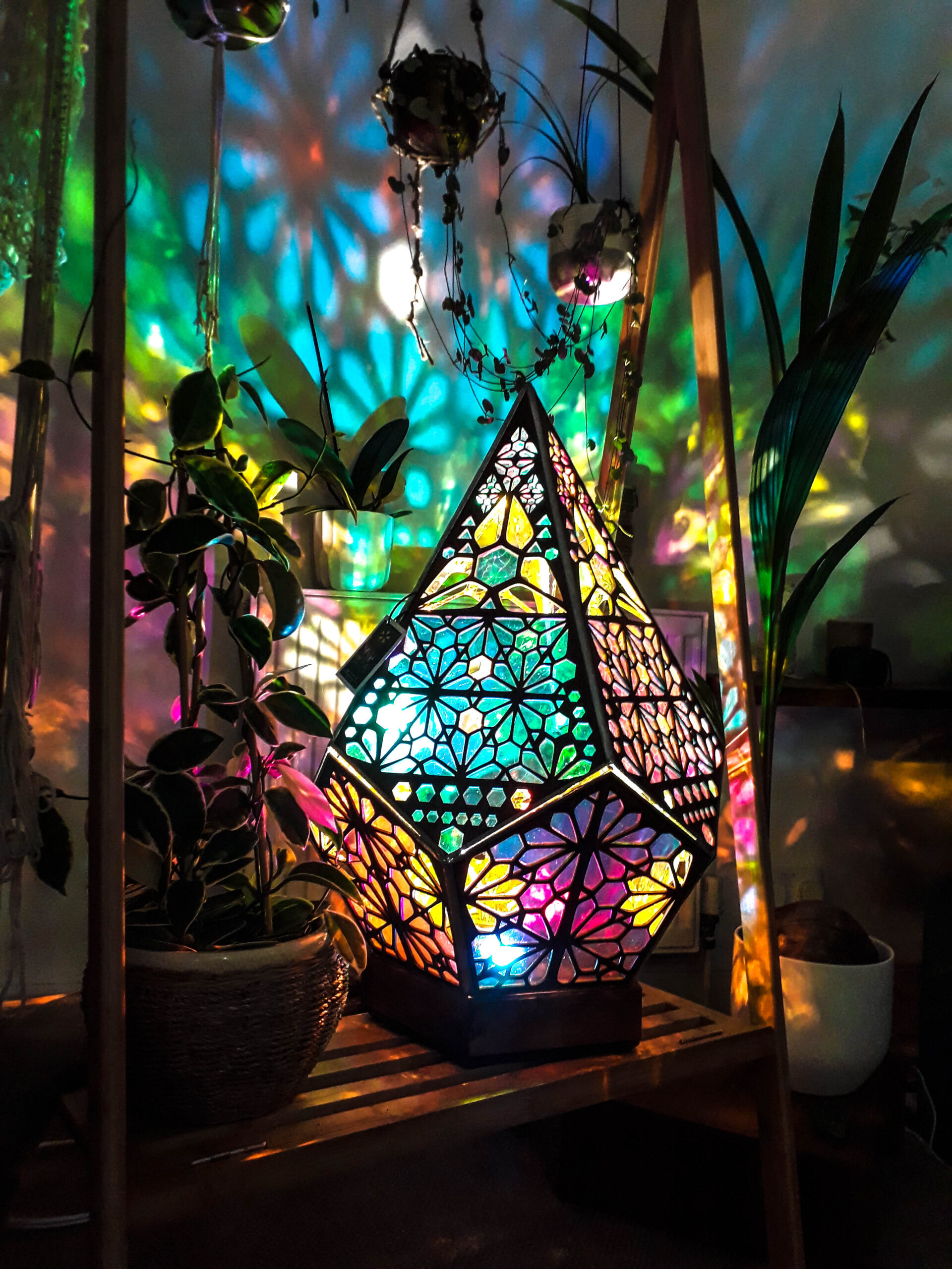 Sfeerlamp met Sterrenlicht en Aanpasbare Kleurgloed