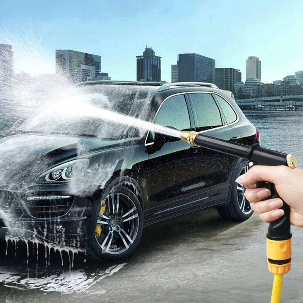 Hogedruk Waterpistool met Verstelbare Sproeikop voor Tuin- en Autoreiniging