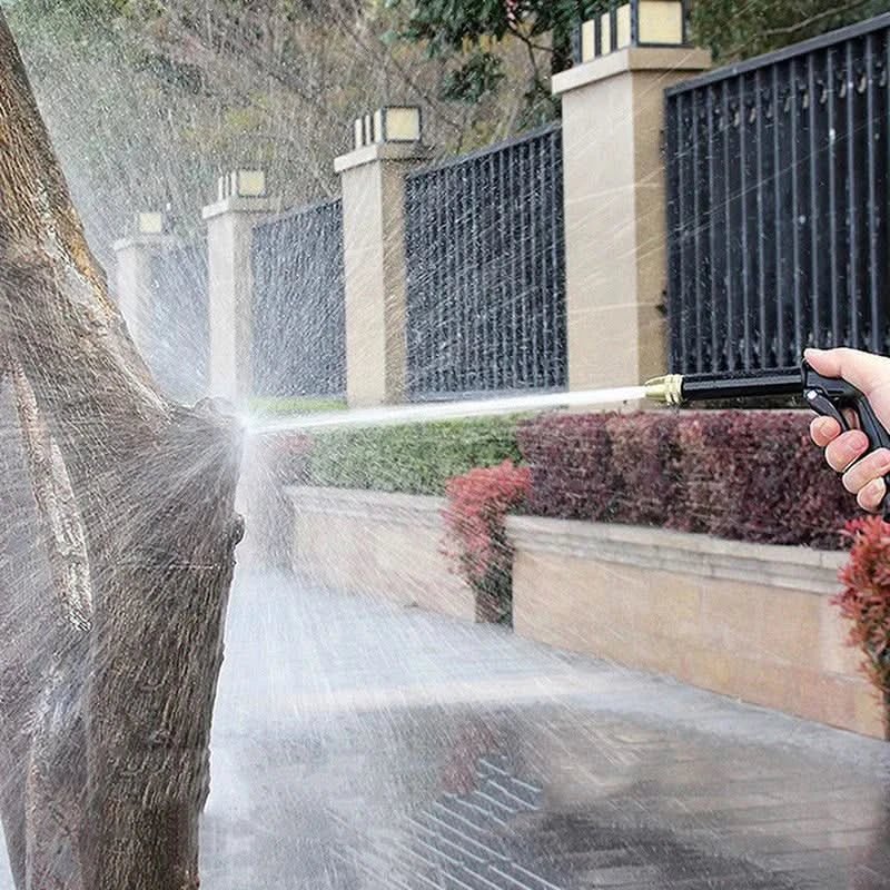 Hogedruk Waterpistool met Verstelbare Sproeikop voor Tuin- en Autoreiniging