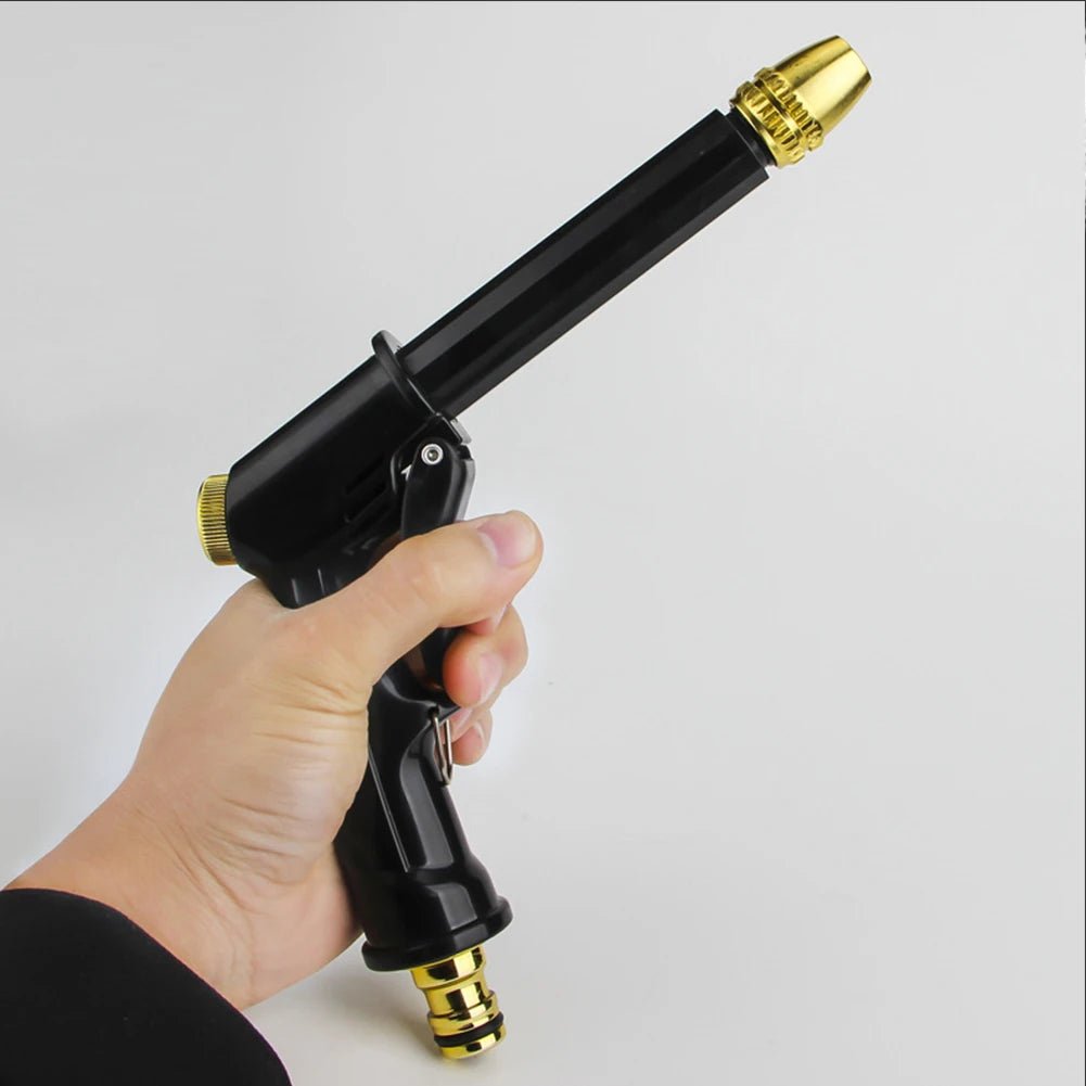 Hogedruk Waterpistool met Verstelbare Sproeikop voor Tuin- en Autoreiniging