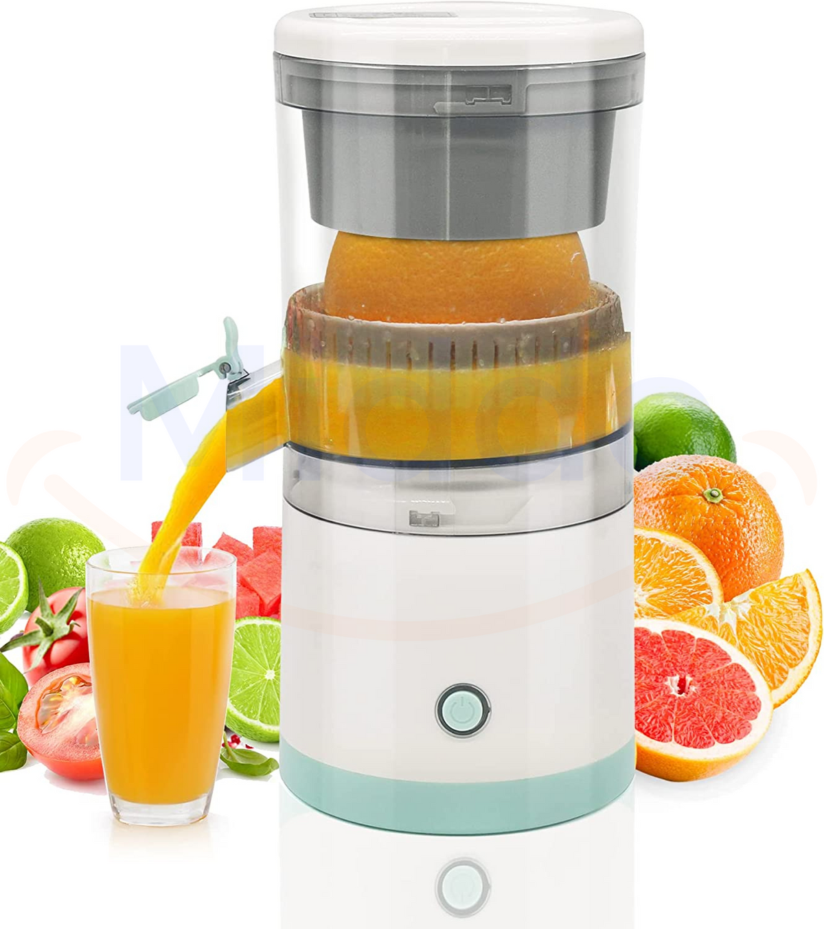Draadloze Citruspers Met Compact Ontwerp Voor Vers Sap Thuis En Onderweg