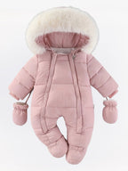 Baby Winteroverall Met Capuchon En Zachte Voering