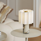 Marmeren LED Tafellamp met Touchbediening voor een Stijlvol Interieur