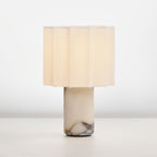 Marmeren LED Tafellamp met Touchbediening voor een Stijlvol Interieur