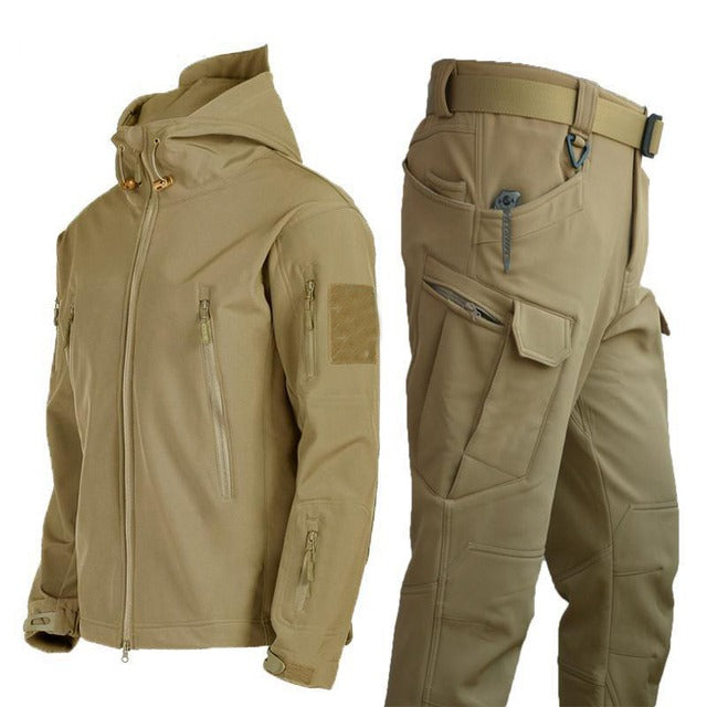 Outdoorkleding voor Heren met Gevoerde Jas en Cargobroek