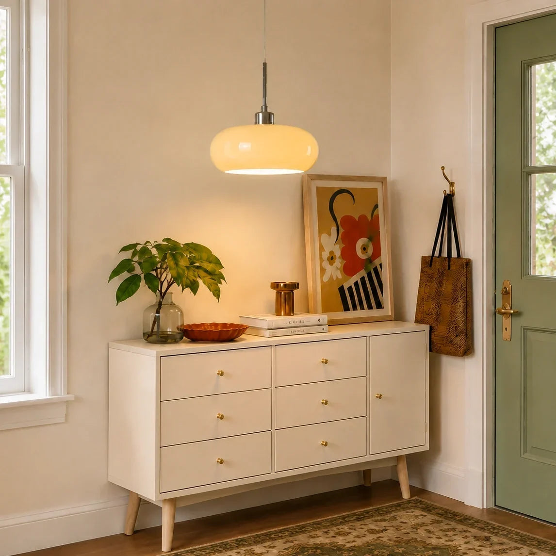 Glazen Hanglamp In Bauhaus Stijl Voor Tijdloze En Moderne Verlichting