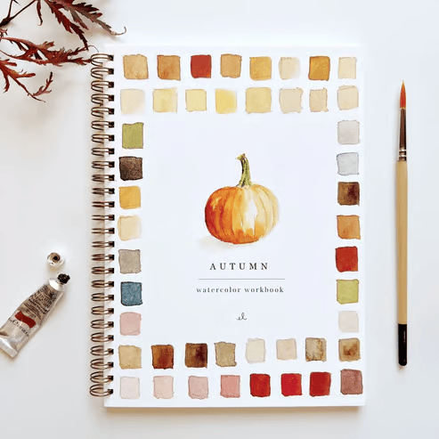 Aquarel Werkboek Met Voorgetekende Sjablonen En Rustgevende Creatieve Inspiratie