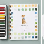 Aquarel Werkboek Met Voorgetekende Sjablonen En Rustgevende Creatieve Inspiratie