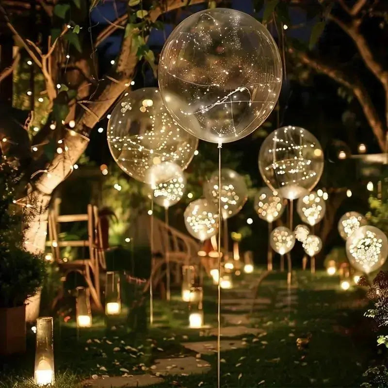 LED‑Ballonnen 45 cm Warmwit Licht Herbruikbaar 10‑Pack