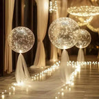 LED‑Ballonnen 45 cm Warmwit Licht Herbruikbaar 10‑Pack