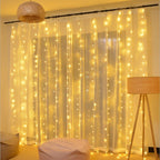 LED‑Lichtgordijn met Warm Gloed en Flexibele Binnen‑ en Buitenverlichting