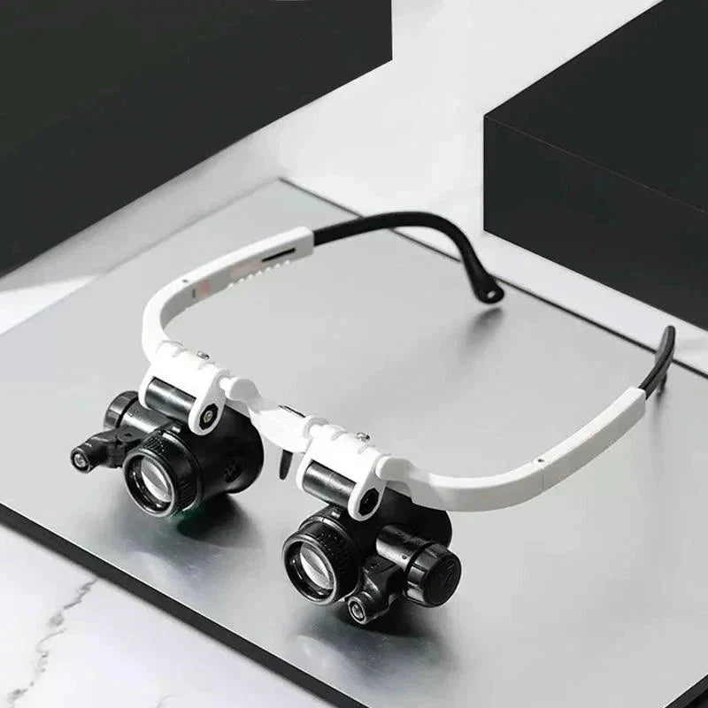 LED Loepheadset Met Verwisselbare Lenzen En Comfortabele Handsfree Constructie