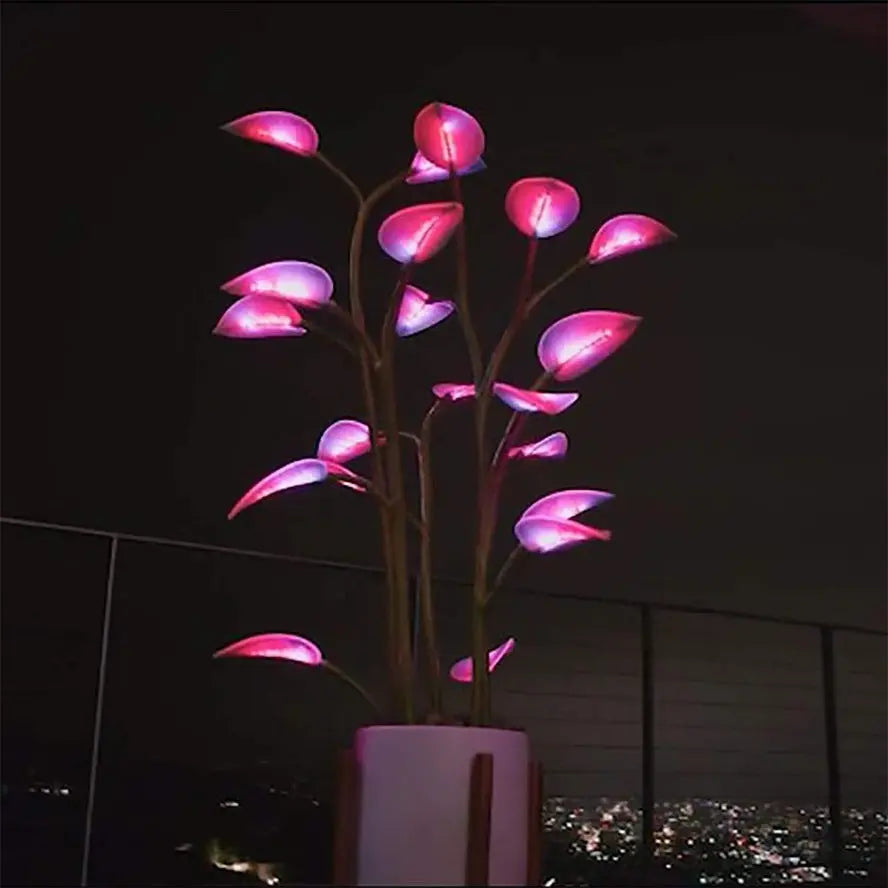 Kunstboom met ledverlichting en appbediening voor binnen