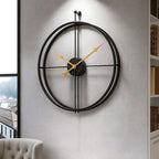 Grote Stille Wandklok met Minimalistisch Design