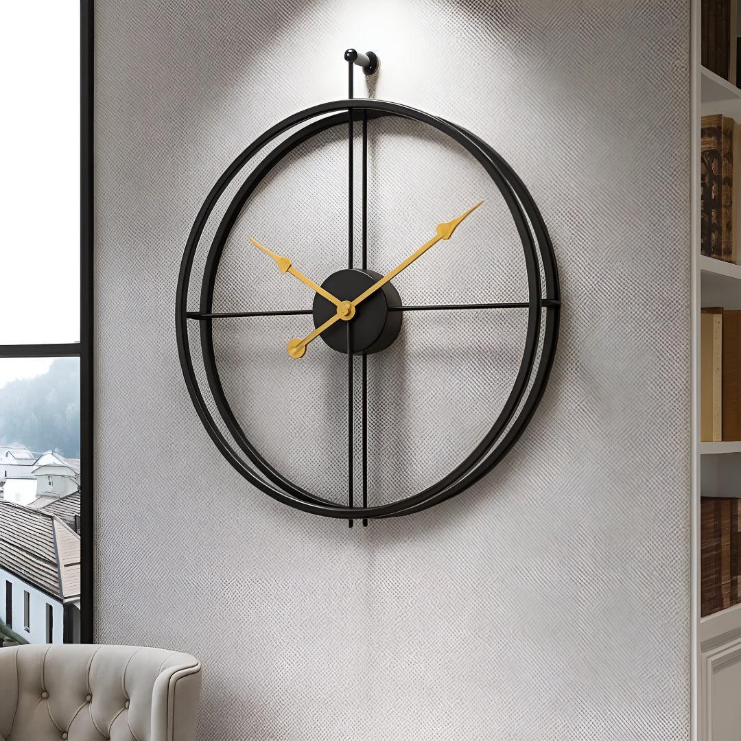 Grote Stille Wandklok met Minimalistisch Design