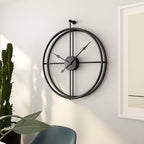 Grote Stille Wandklok met Minimalistisch Design