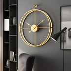Grote Stille Wandklok met Minimalistisch Design