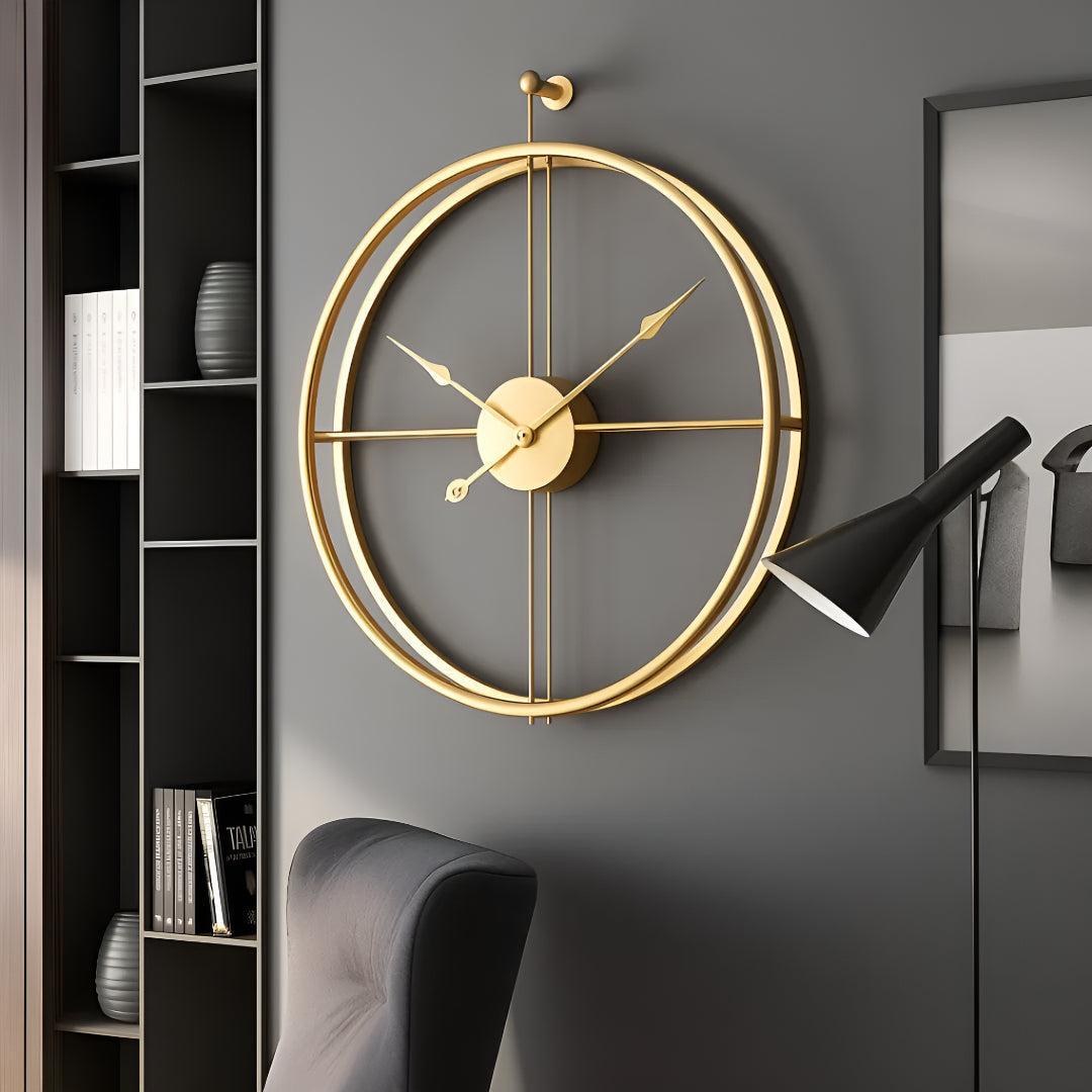 Grote Stille Wandklok met Minimalistisch Design
