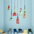Glazen Hanglamp Met Moderne Vorm En Sfeervolle Scandinavische Afwerking