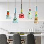 Glazen Hanglamp Met Moderne Vorm En Sfeervolle Scandinavische Afwerking