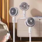 Stille Staande Ventilator met Verstelbare Snelheden en Afstandsbediening