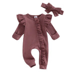 Babypak Met Ruches En Bijpassende Haarband