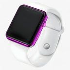 Unisex Digitaal Horloge Met Vierkante Leddisplay En Comfortabele Siliconen Band