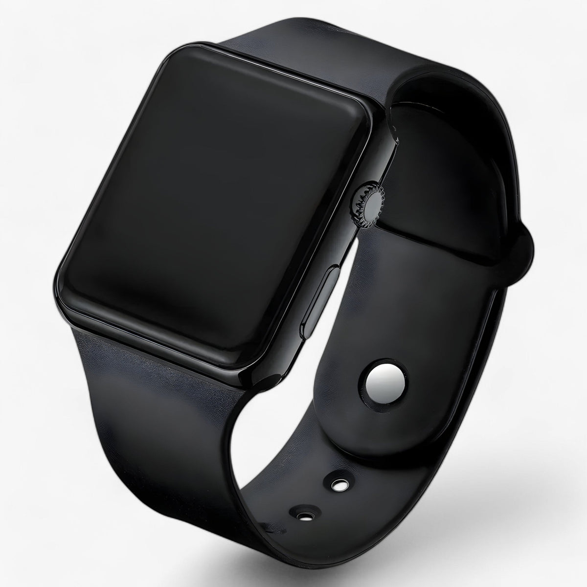 Unisex Digitaal Horloge Met Vierkante Leddisplay En Comfortabele Siliconen Band