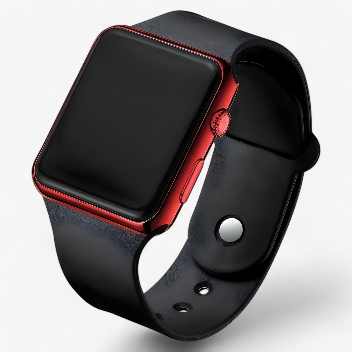 Unisex Digitaal Horloge Met Vierkante Leddisplay En Comfortabele Siliconen Band