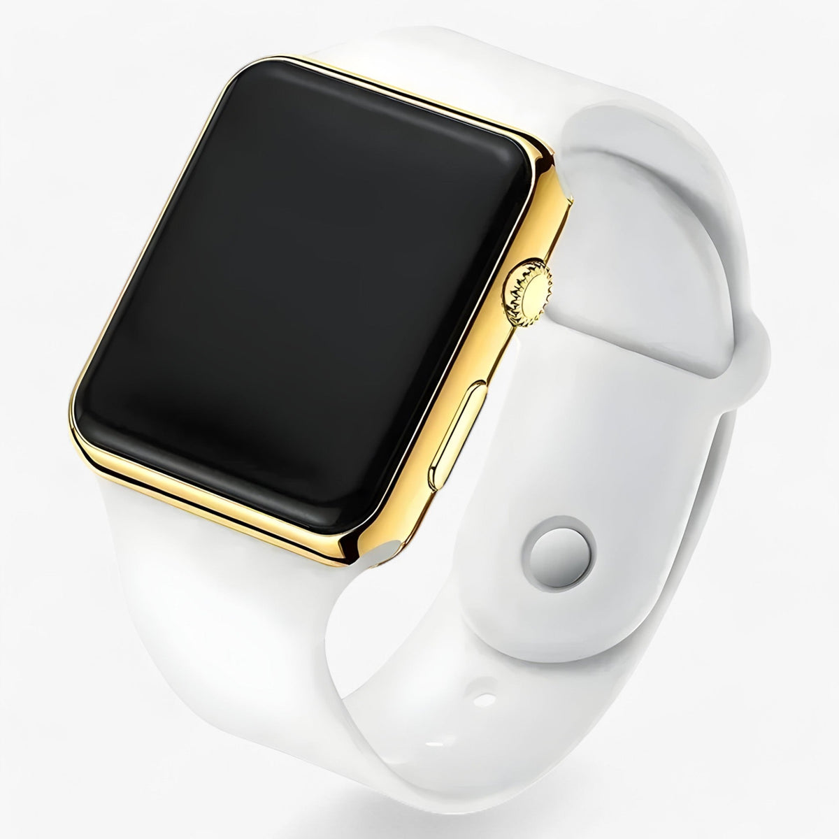 Unisex Digitaal Horloge Met Vierkante Leddisplay En Comfortabele Siliconen Band