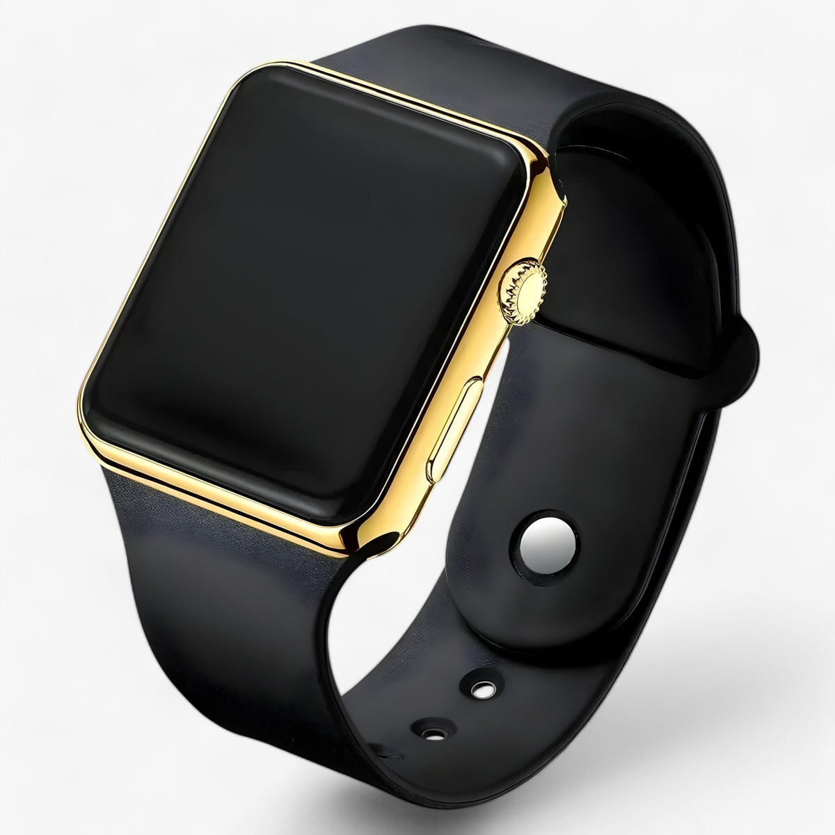 Unisex Digitaal Horloge Met Vierkante Leddisplay En Comfortabele Siliconen Band