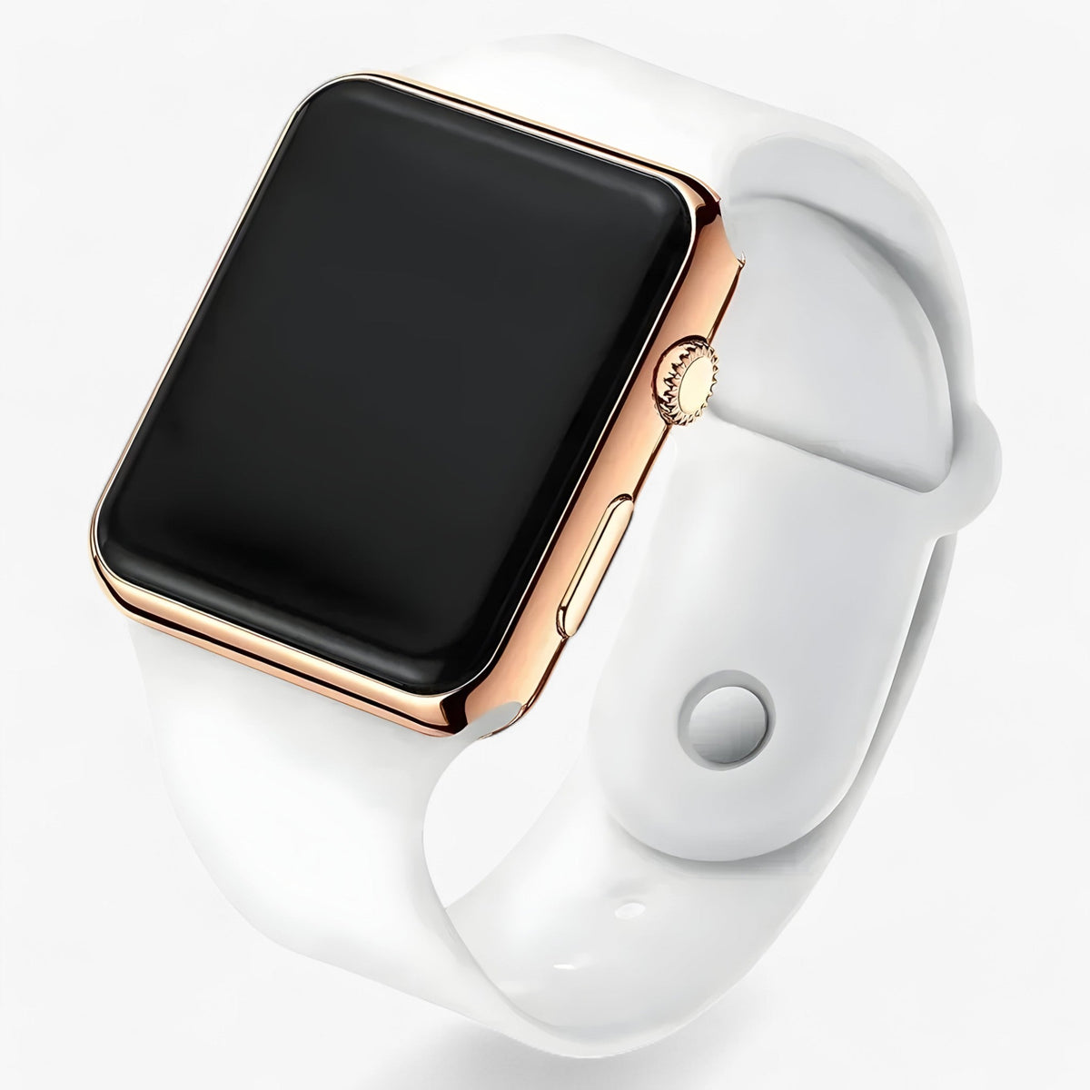 Unisex Digitaal Horloge Met Vierkante Leddisplay En Comfortabele Siliconen Band