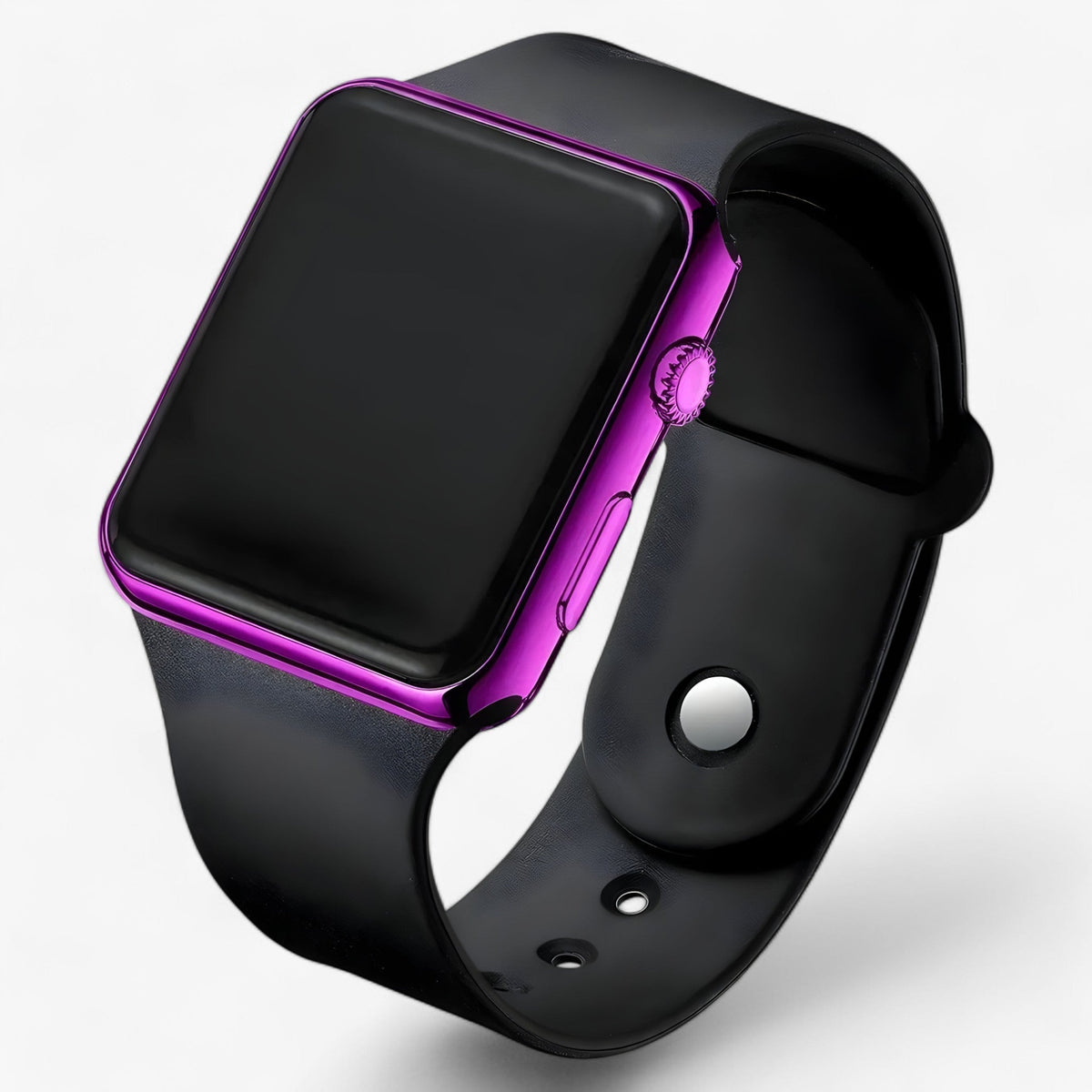 Unisex Digitaal Horloge Met Vierkante Leddisplay En Comfortabele Siliconen Band