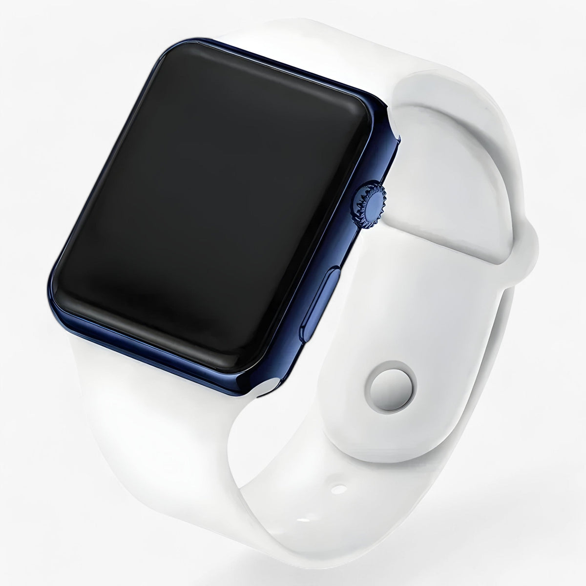 Unisex Digitaal Horloge Met Vierkante Leddisplay En Comfortabele Siliconen Band