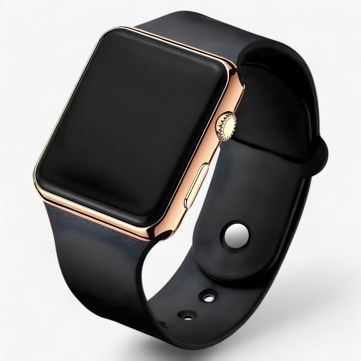Unisex Digitaal Horloge Met Vierkante Leddisplay En Comfortabele Siliconen Band