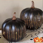 Pompoenlamp met LED-Licht en Timer voor Herfst- en Halloweendecoratie