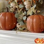 Pompoenlamp met LED-Licht en Timer voor Herfst- en Halloweendecoratie