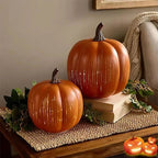 Pompoenlamp met LED-Licht en Timer voor Herfst- en Halloweendecoratie