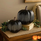 Pompoenlamp met LED-Licht en Timer voor Herfst- en Halloweendecoratie