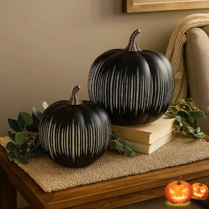 Pompoenlamp met LED-Licht en Timer voor Herfst- en Halloweendecoratie