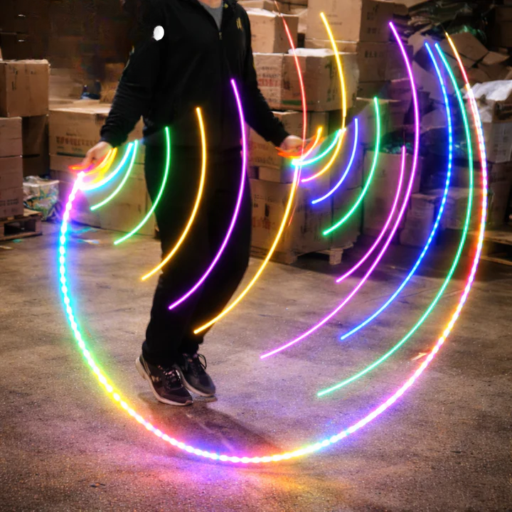 Springtouw Met LED‑Lichtboog En Verstelbare Lengte Voor Dynamisch Trainingseffect